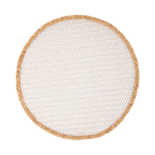 Maxwell and Williams Table Accents Placemat 38cm Round White Natural