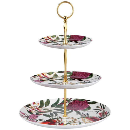 Maxwell and Williams Royal Botanic Gardens Australian Botanics 3 Tiered Cake Stand Gift Boxed