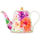 Maxwell & Williams Teas and Cs Dahlia Daze Teapot With Infuser 500ML Sky Gift Boxed