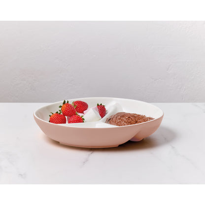 Mezze Divided Platter 23cm Salmon Gift Boxed