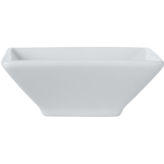 Maxwell and Williams White Basics Square Footed Sauce Dish 7.5cm