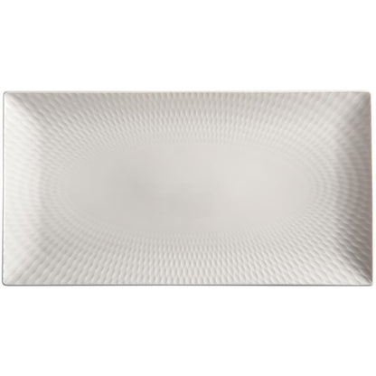 Maxwell & Williams White Basics Diamonds Rectangular Platter 35cm x 19cm