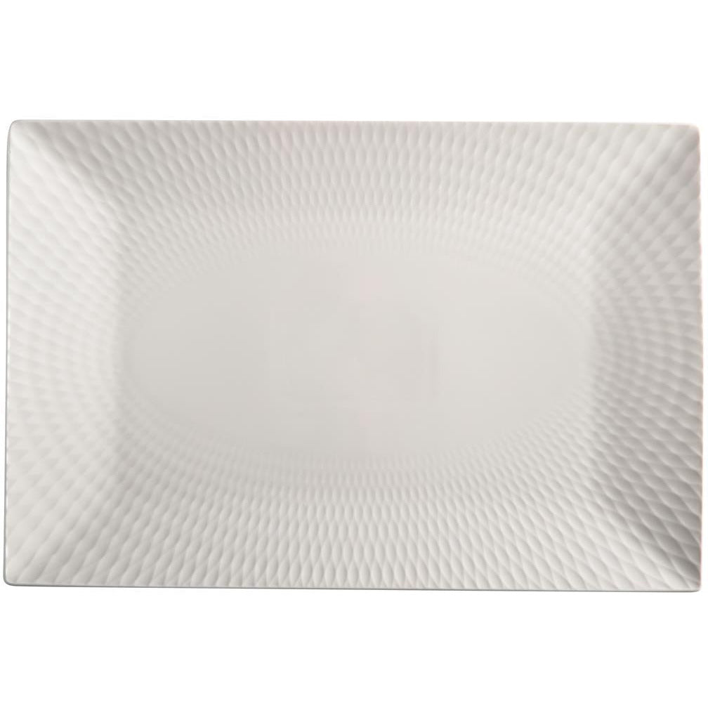 Maxwell & Williams White Basics Diamonds Rectangular Platter 36cm