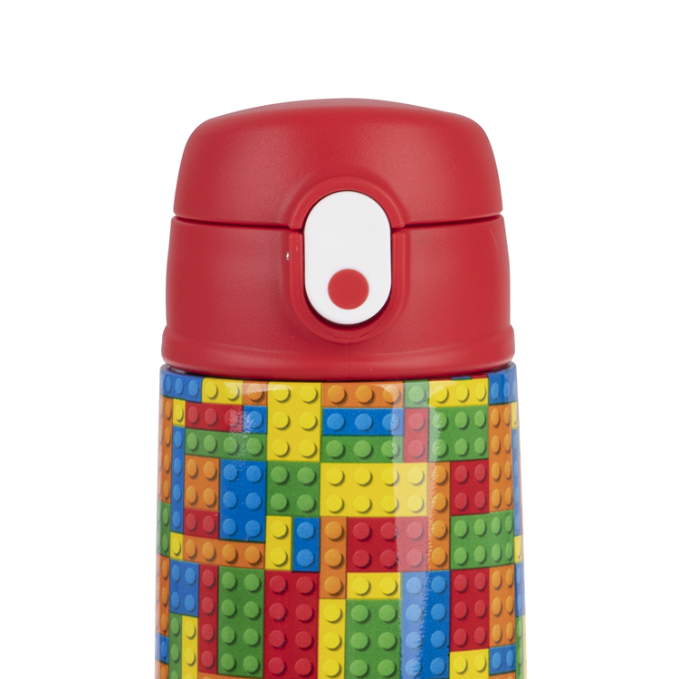 Oasis Kids Drink Bottle With Sipper 400ml Bricks