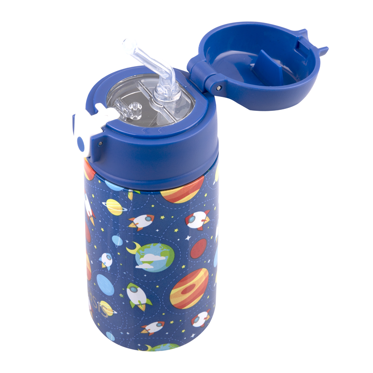 Kids Drink Bottle With Sipper 400ml Outer Space, Oasis