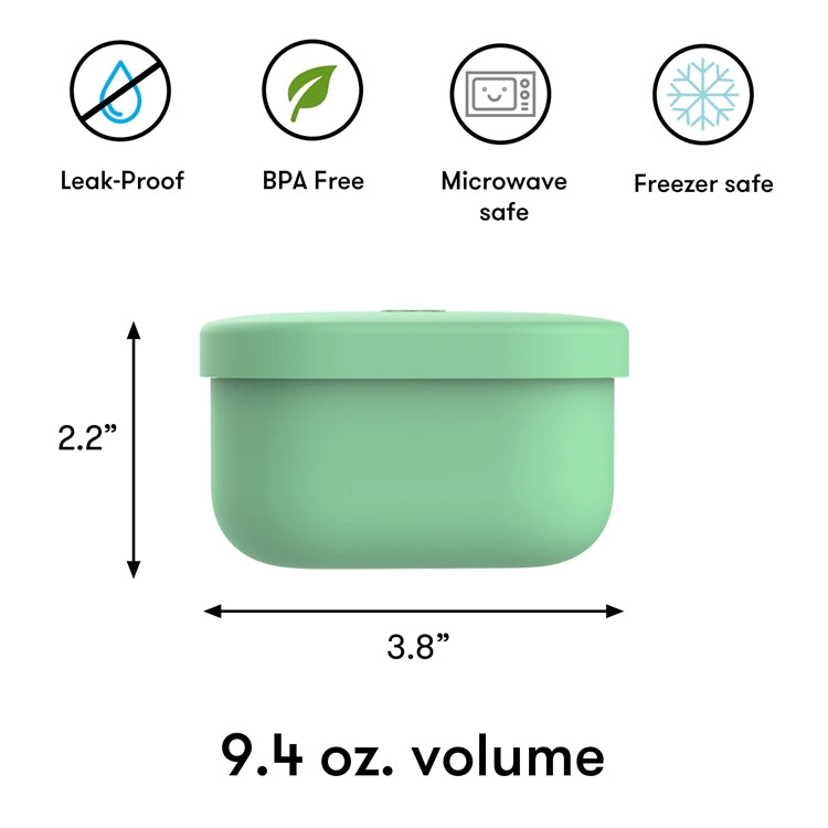 Omie OmieSnack Silicone Container 280ml Green