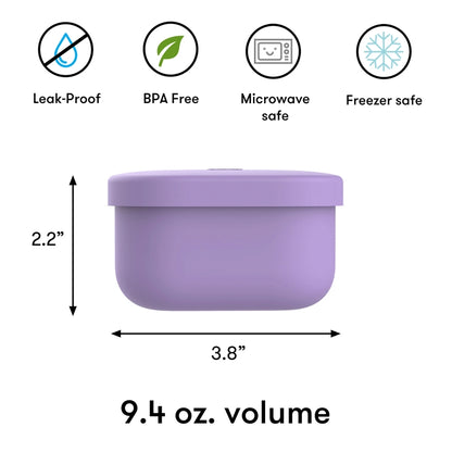 Omie OmieSnack Silicone Container 280ml Purple