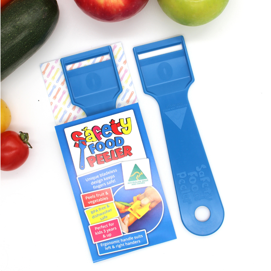 Kiddies Food Kutter Safety Food Peelers Blue