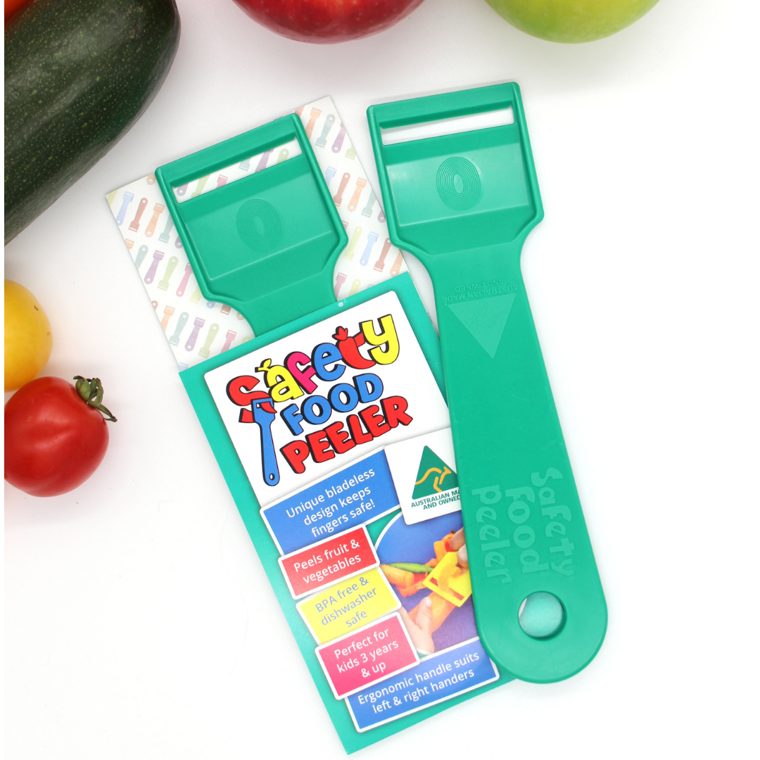 Kiddies Food Kutter Safety Food Peelers Green