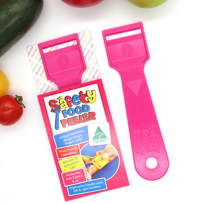 Kiddies Food Kutter Safety Food Peelers Pink