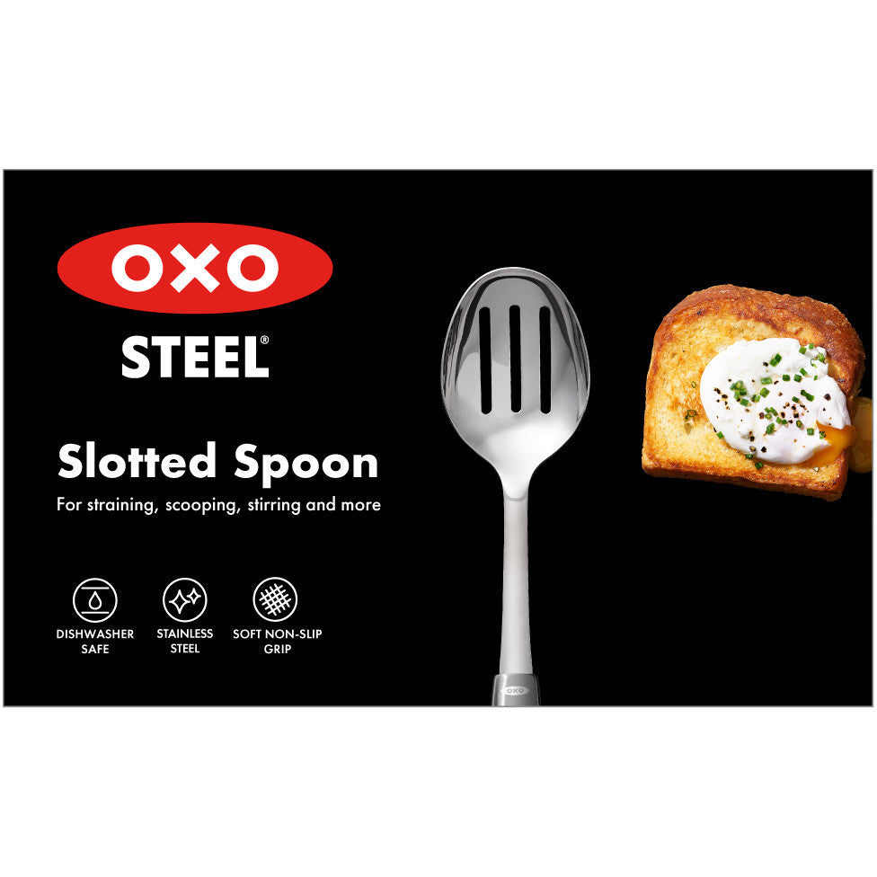 OXO STEEL Slotted Cooking Spoon