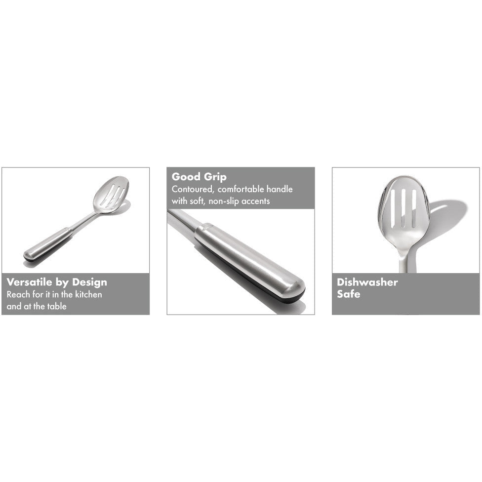 OXO STEEL Slotted Cooking Spoon