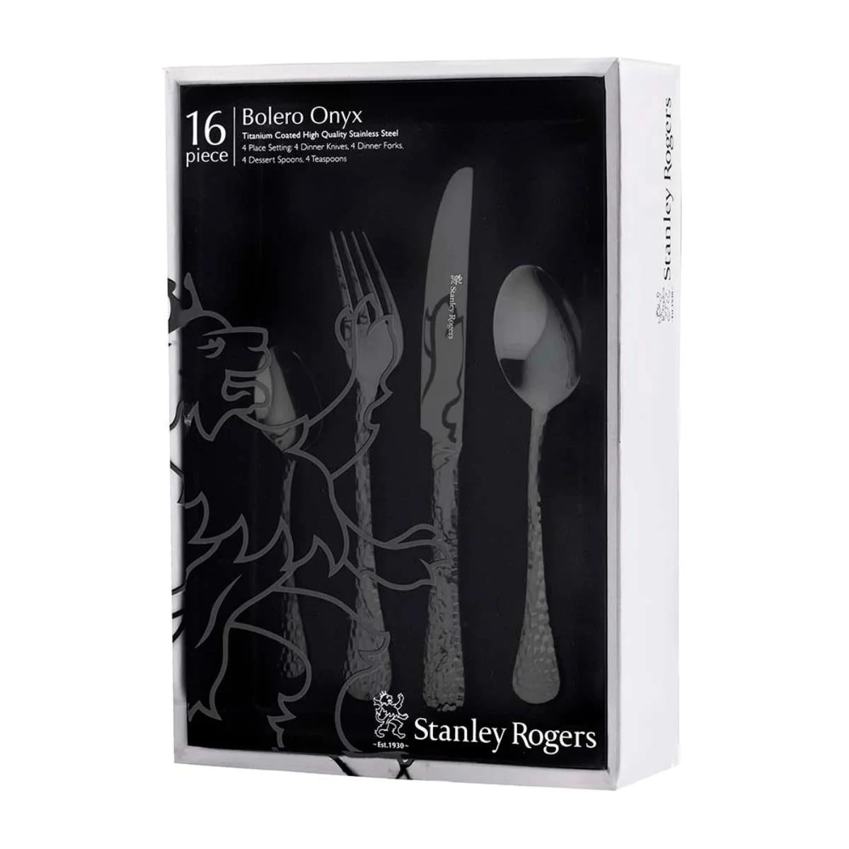 Bolero 16 Piece Cutlery Set Onyx