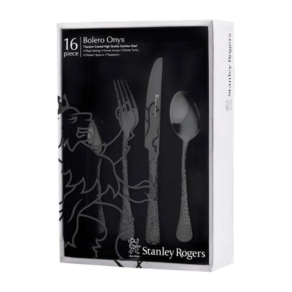 Bolero 16 Piece Cutlery Set Onyx