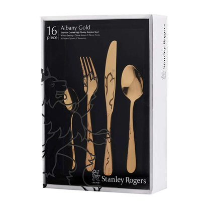 Stanley Rogers Albany 16 Piece Cutlery Set Gold