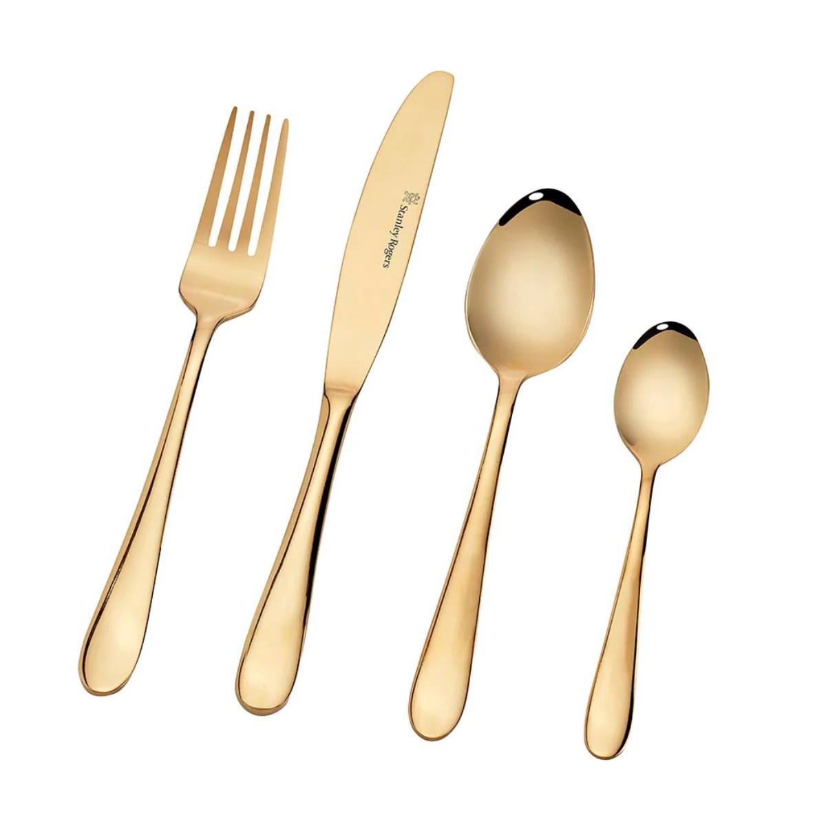 Stanley Rogers Albany 16 Piece Cutlery Set Gold