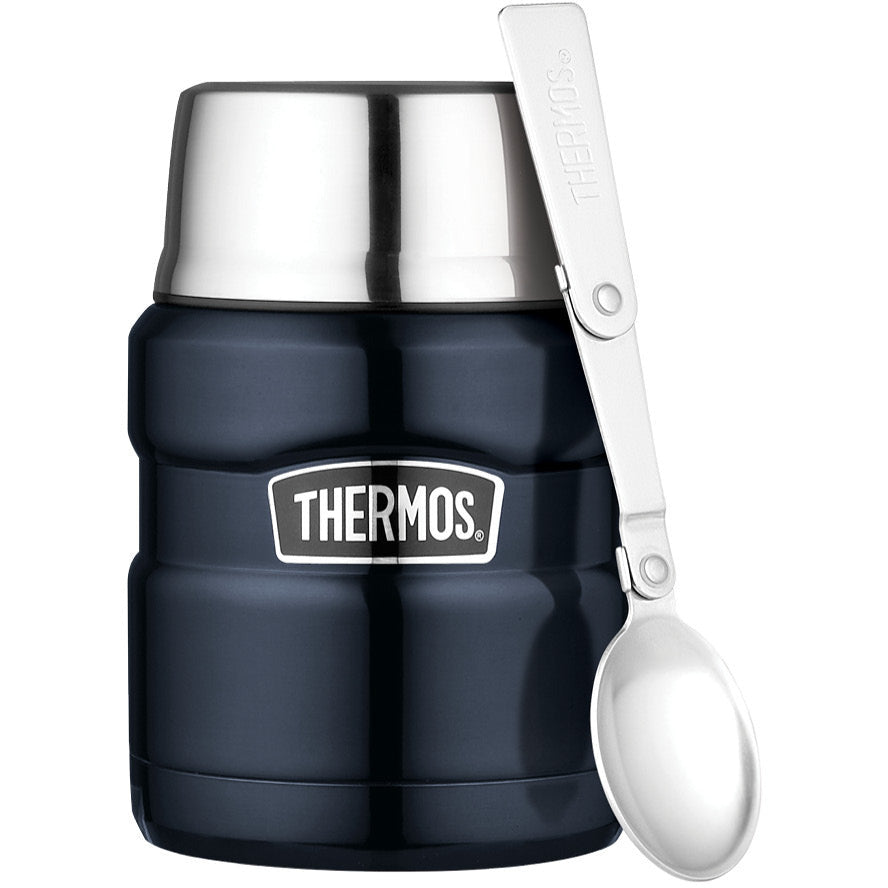 Stainless King Vacuum Insulated Food Jar 470ml Blue Thermos