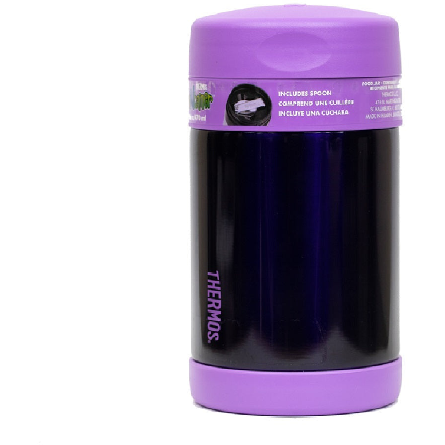 Thermos Funtainer Vacuum Insulated Food Jar with Spoon - Purple 470ml