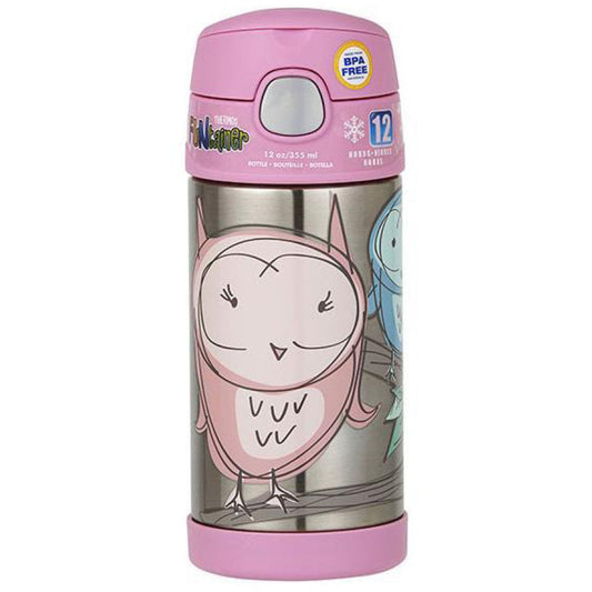Thermos Funtainer Vacuum Insulated Drink Bottle - Owl 355ml
