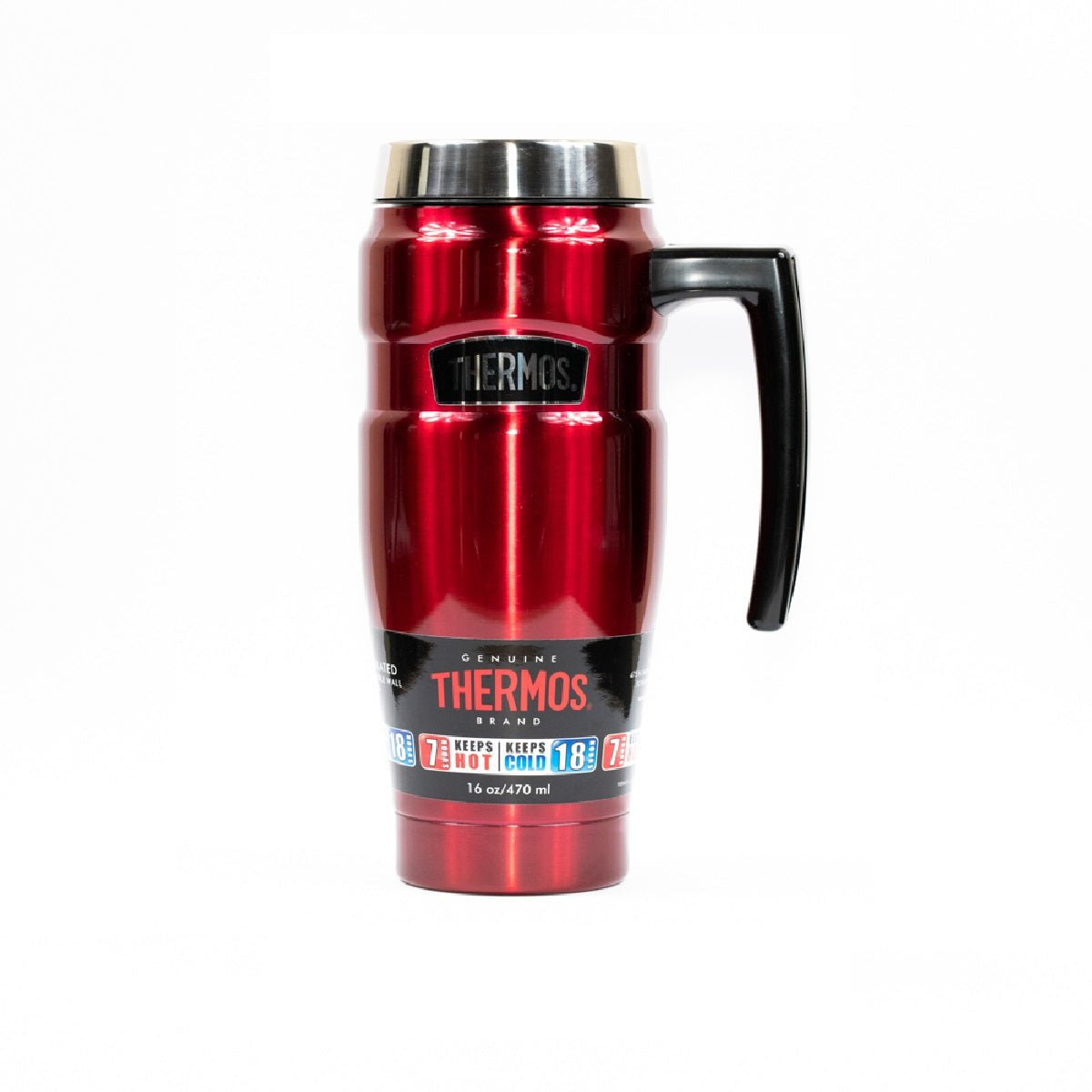 Thermos Stainless King Vacuum Insulated Travel Mug 470ml - Red