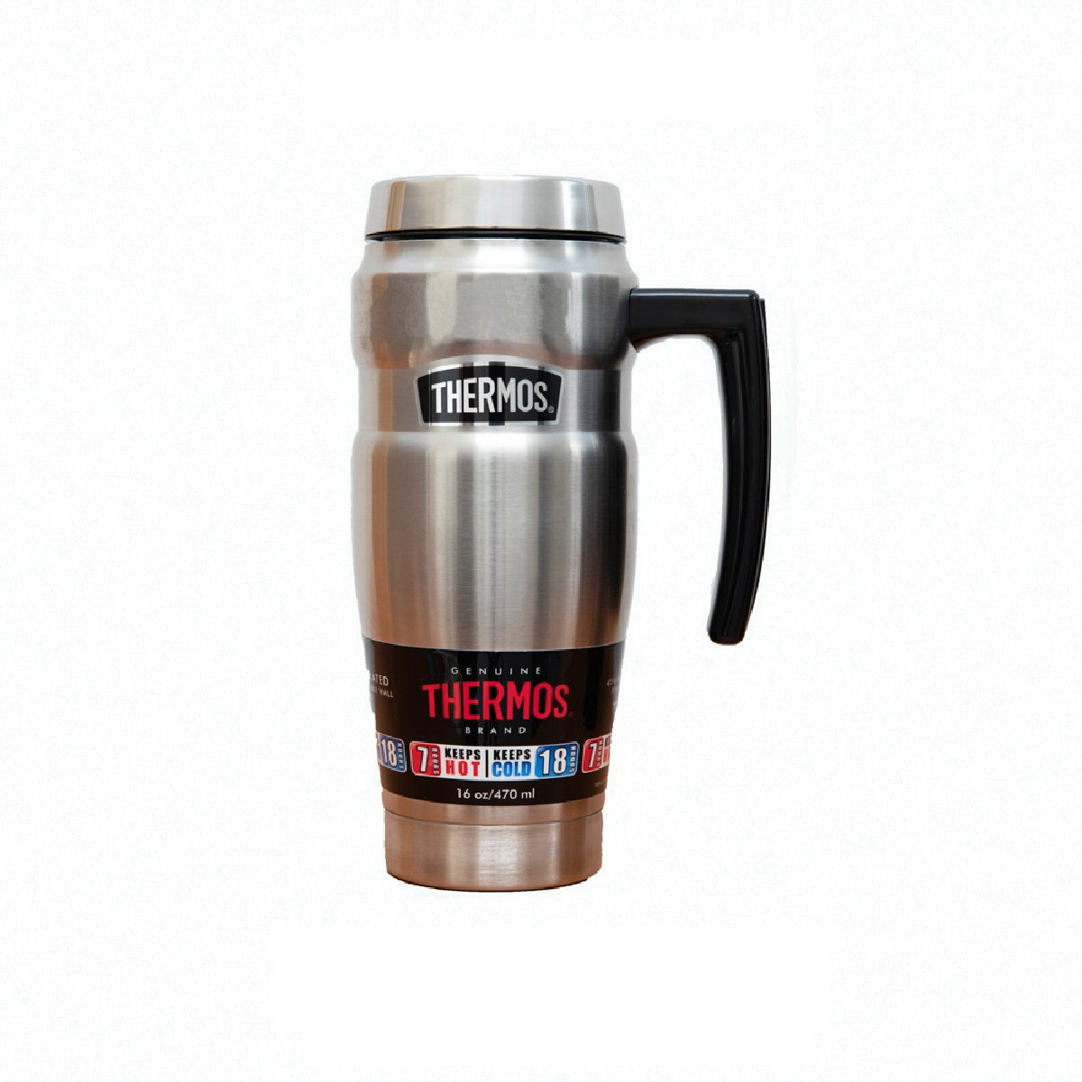 Thermos Stainless King Vacuum Insulated Travel Mug 470ml - Stainless Steel