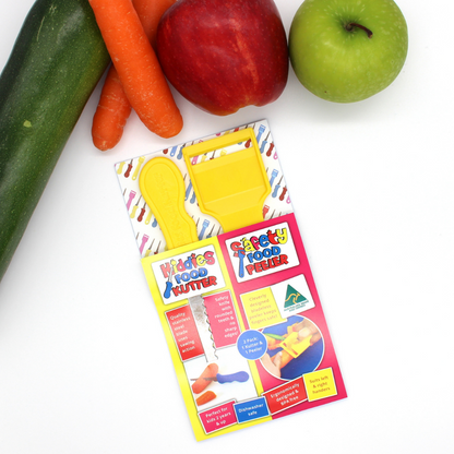 Kiddies Food Kutter Kiddies Food Kutter and Safety Food Peeler Twin Pack Yellow