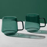 Maxwell & Williams Blend Sala Forest 400ml Glass Mugs Set of 2