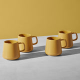 Maxwell & Williams Blend Sala Mug 375ml Set of 4 - Mustard