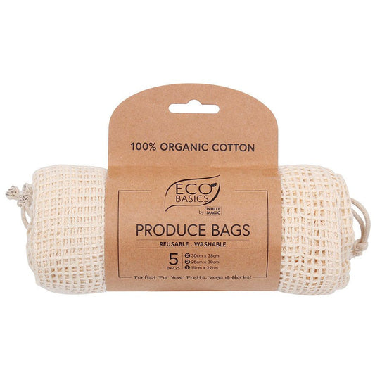White Magic Eco Basics Organic Cotton Produce Bags