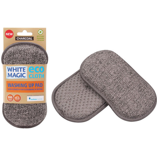 White Magic Washing Up Pad Charcoal