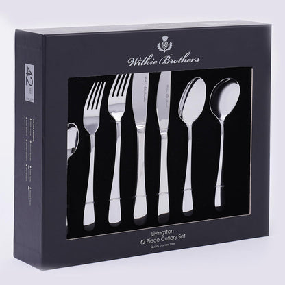 Wilkie Brothers Livingston 42 Piece Cutlery Set