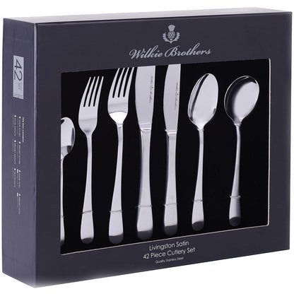 Livingston Satin 42 Piece Cutlery Set