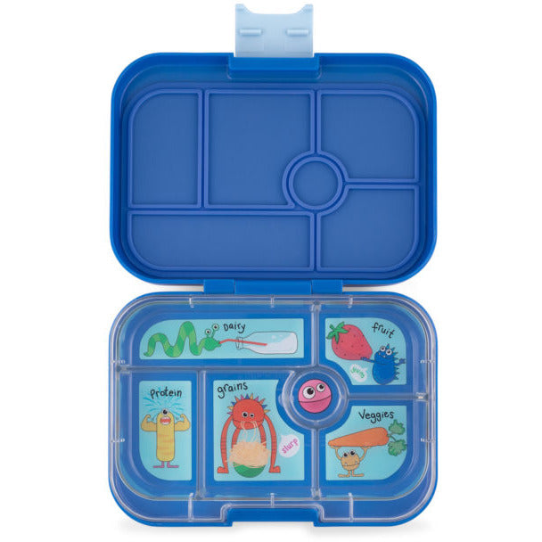 Yumbox Original 6 Compartment Bento Style Lunch Box - True Blue