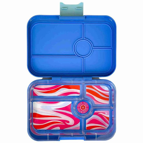 Leakproof Yumbox Tapas Bento Lunch Box - 5 Compartment - True Blue wit