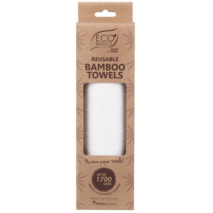 White Magic Eco Basics Reusable Bamboo Towels