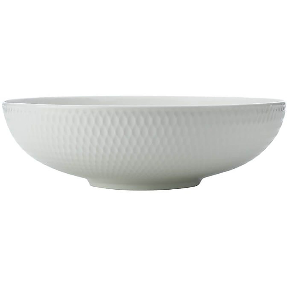 White Basics Diamonds Noodle Bowl in White