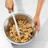 Cookie dough in the Oxo Good Grips 3pce Insulated Mixing Bowl Set