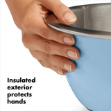 Oxo Good Grips 3pce Insulated Mixing Bowl Set with exterior insulation