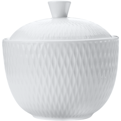 White Basics Diamonds Sugar Bowl Gift Boxed