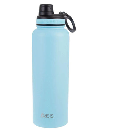 Oasis Insulated Challenger Bottle with Screw Cap 1.1L Island Blue
